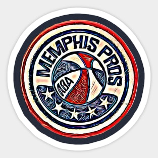 Memphis Pros Basketball Sticker